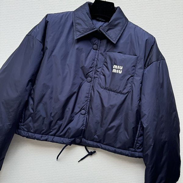 ギフトに最適《ミュウミュウ》 ロゴ カラー パディー ジャケット コピー ML954